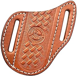 Red Scorpion Handmade Leather Knife Sheath for Belt