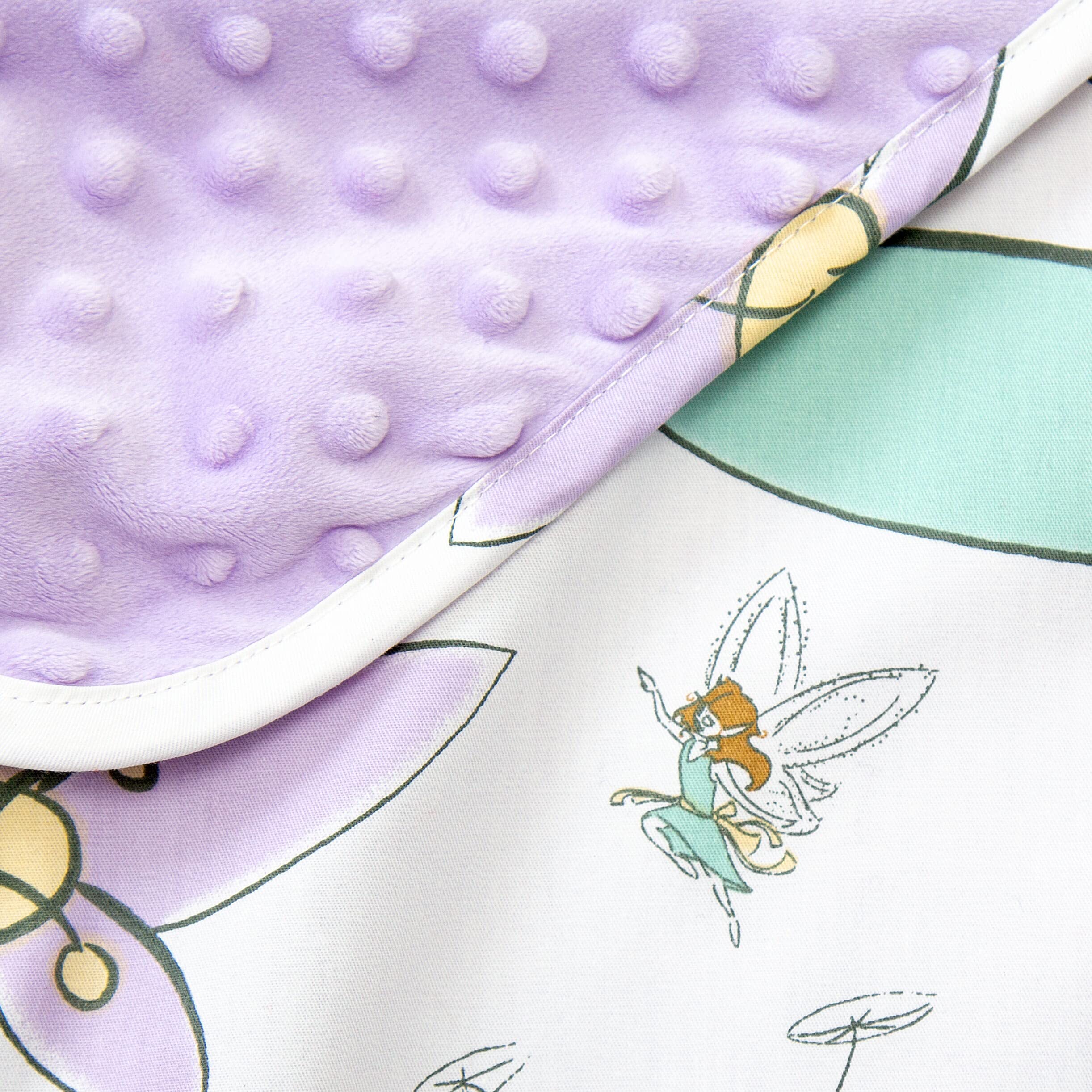 JumpOff Jo - Toddler Nap-Mat - Sleeping Bag for Kids with Removable Pillow and Ultra Soft Blanket for Preschool, Daycare, and Sleepovers - Fairy Blossoms