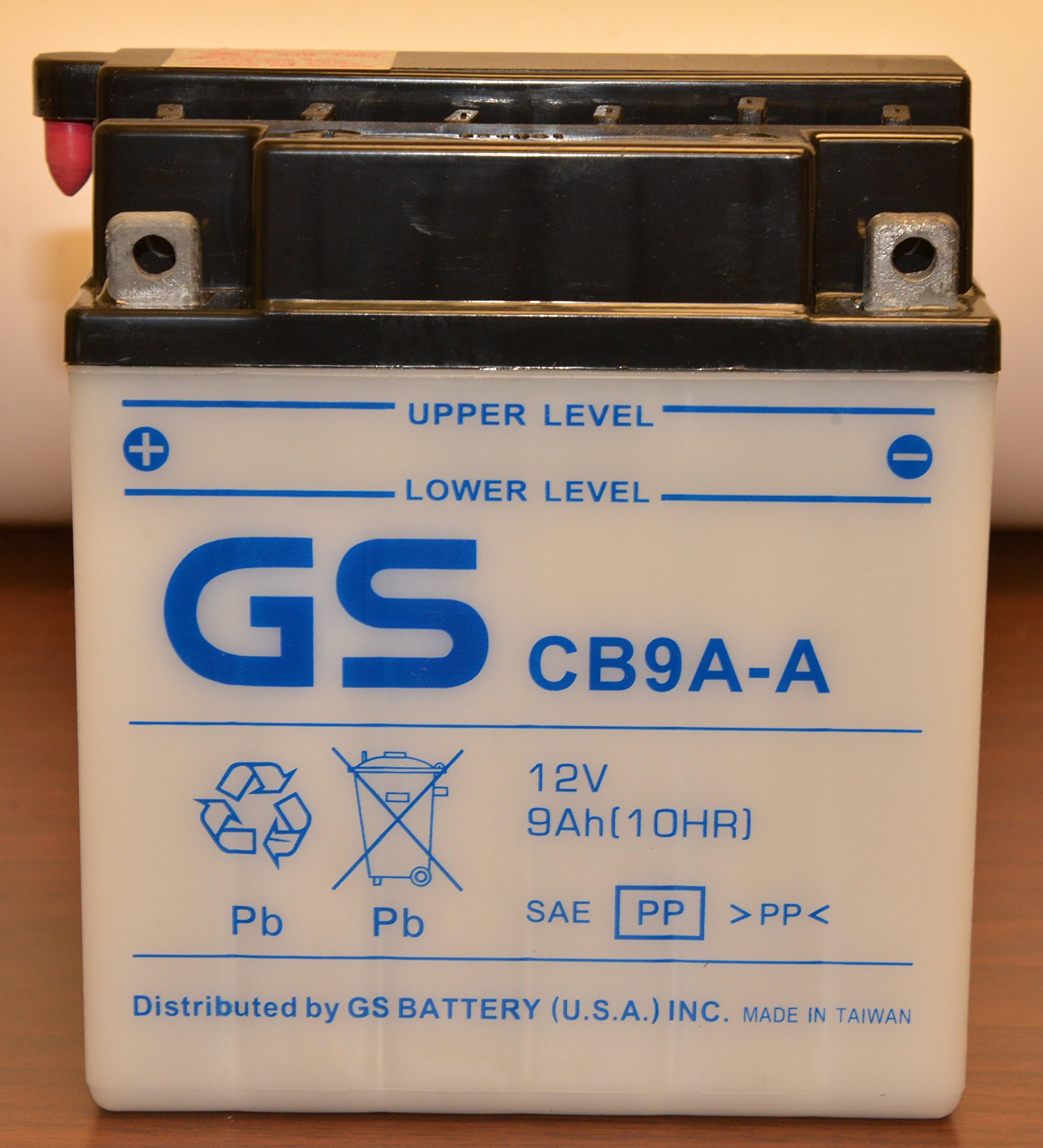 CB9A-A with Acid Pack OE Quality by GS BATTERY, a subsidiary of GS YUASA; The World's Leading Manufacturer of Powersports Batteries