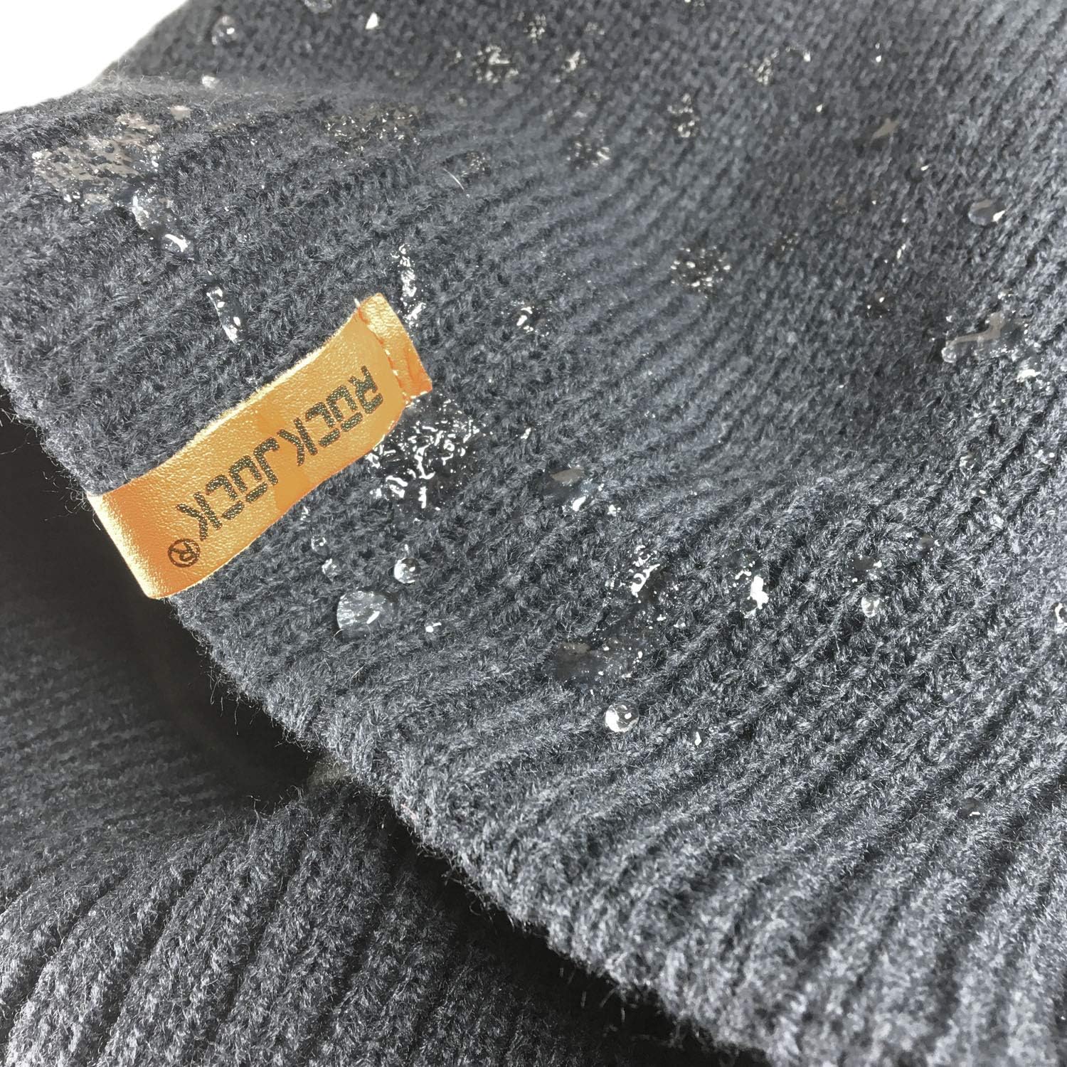 RockJock STORMACTIVE Mens Waterproof Windproof Classic Warm Beanie Hat Black - Image 4