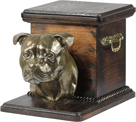 staffordshire bull terrier urn