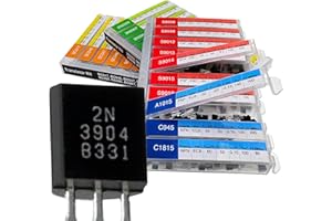 EEEEE 30 Kinds 1020pcs Assorted Type General Purpose TO92 Transistors PNP NPN Bipolar Power Transistor Assortment Kit with Individual Compartment