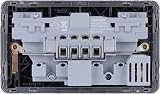 Schneider Electric Lisse Screwless Deco 13A Switched Socket SP 2USB Mocha view 4