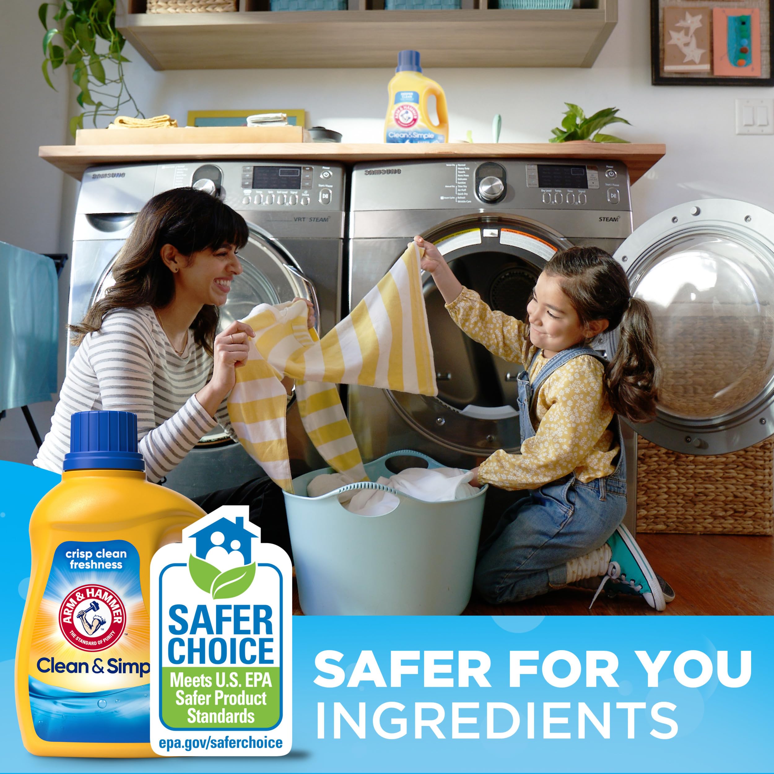 ARM & HAMMER Clean & Simple, 77 Loads Liquid Laundry Detergent, 100.5 Fl oz