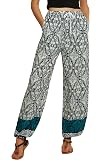 Pantalon Harem Femme Urban GoCo | Imprimé Floral - 100% Viscose - Taille élastiquée