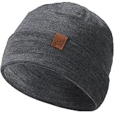 ACUSHLA 100% Merino Wool Cuff Beanie for Men & Women Knitted Winter Hat Unisex Watch Cap Skull Wrap for Cold Weather