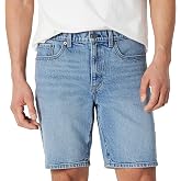 Amazon Essentials Men's Heavyweight Stretch Straight-Fit Jean Shorts, Mid Rise, 9" Inseam