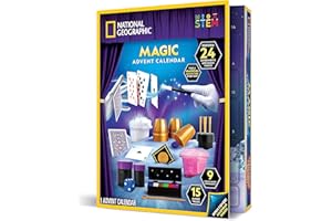 BLUE MARBLE National Geographic Magic Advent Calendar 2025 – 24 Days of Magic Tricks & Science Experiments, Holiday Countdown Calendar for Kids, Christmas Activity