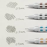 Pentel GraphGear 1000 Mechanical Pencil 0.3mm Brushed Steel view 8