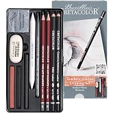 Cretacolor Teacher's Choice Drawing Sets, Tin Set of 11
