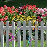 OFFCUP 4 Pack Metal Hummingbird Wall Art Outdoor Decor Rainbow Colorful view 6