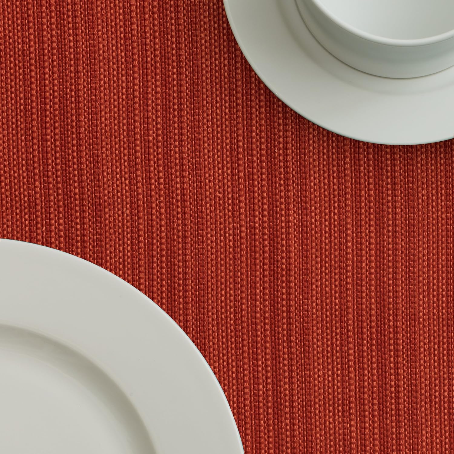 Textured Fabric Set of 4 Napkins (18" x 18" Napkin Set of 4, Bison): Home & Kitchen