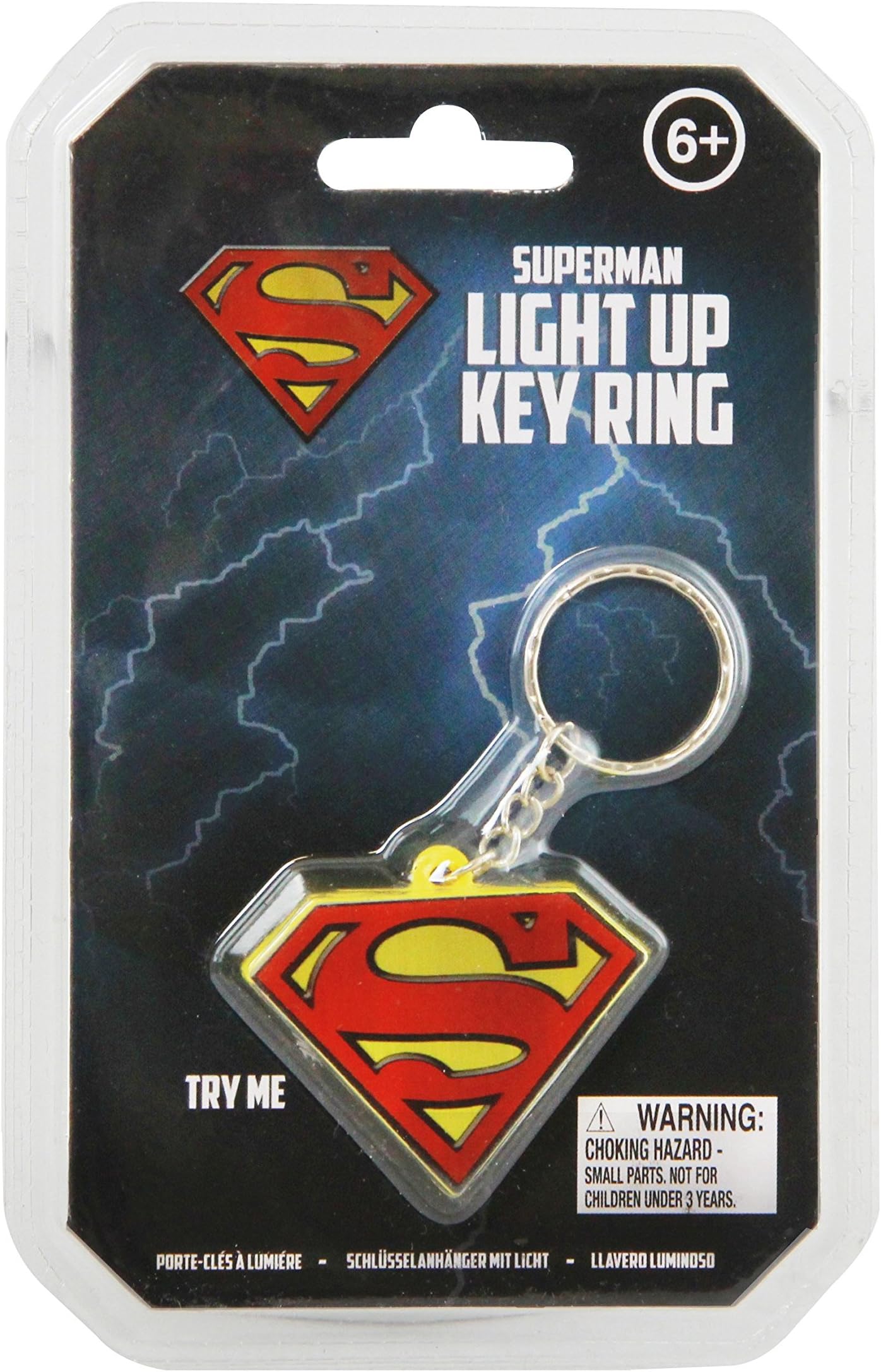 PaladoneDC Comics Superman Pp2896Sm Light-Up Keyring