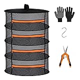 Desy & Feeci Herb Drying Rack-2ft Diameter 4 Layer