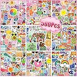 LIFEBE 500pcs Water Bottle Stickers, Waterproof Cute Vsco Stickers for Laptop, Aesthetic Trendy Vinyl Stickers Pack for Adult