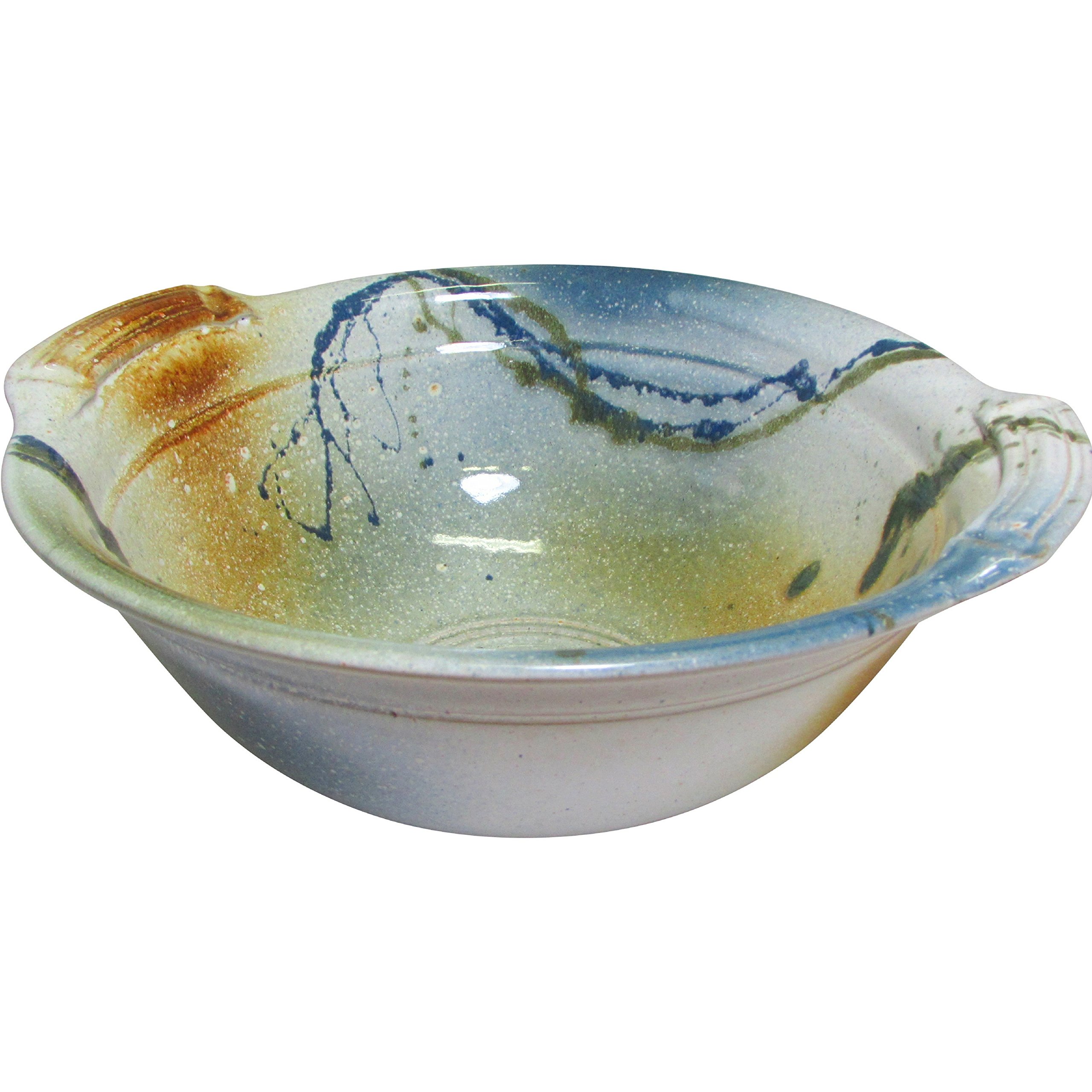 Handmade Irish Serving Bowl. Pottery Serveware. HandThrown Using Blended Native Clays. Hand