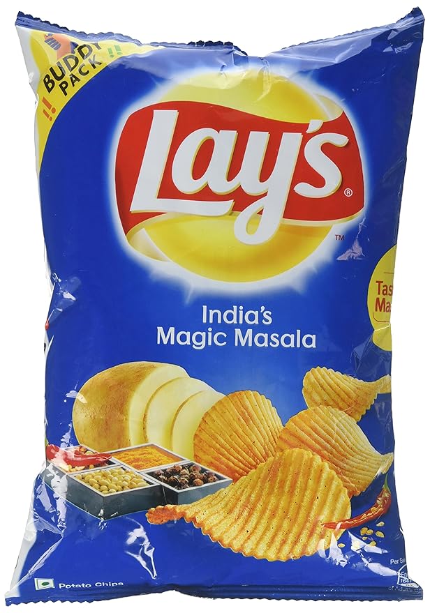 Lays Potato Chips India's Magic Masala, 52 grams (1.83 oz