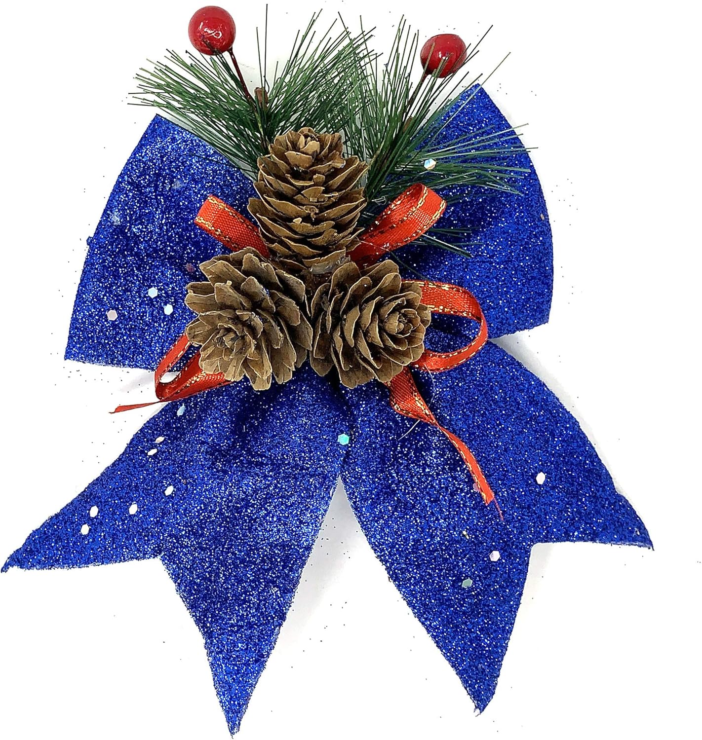 Bows & Ribbons - Allgala Christmas Decorative Bows for Wreath Garland Treetopper Christmas Tree (07