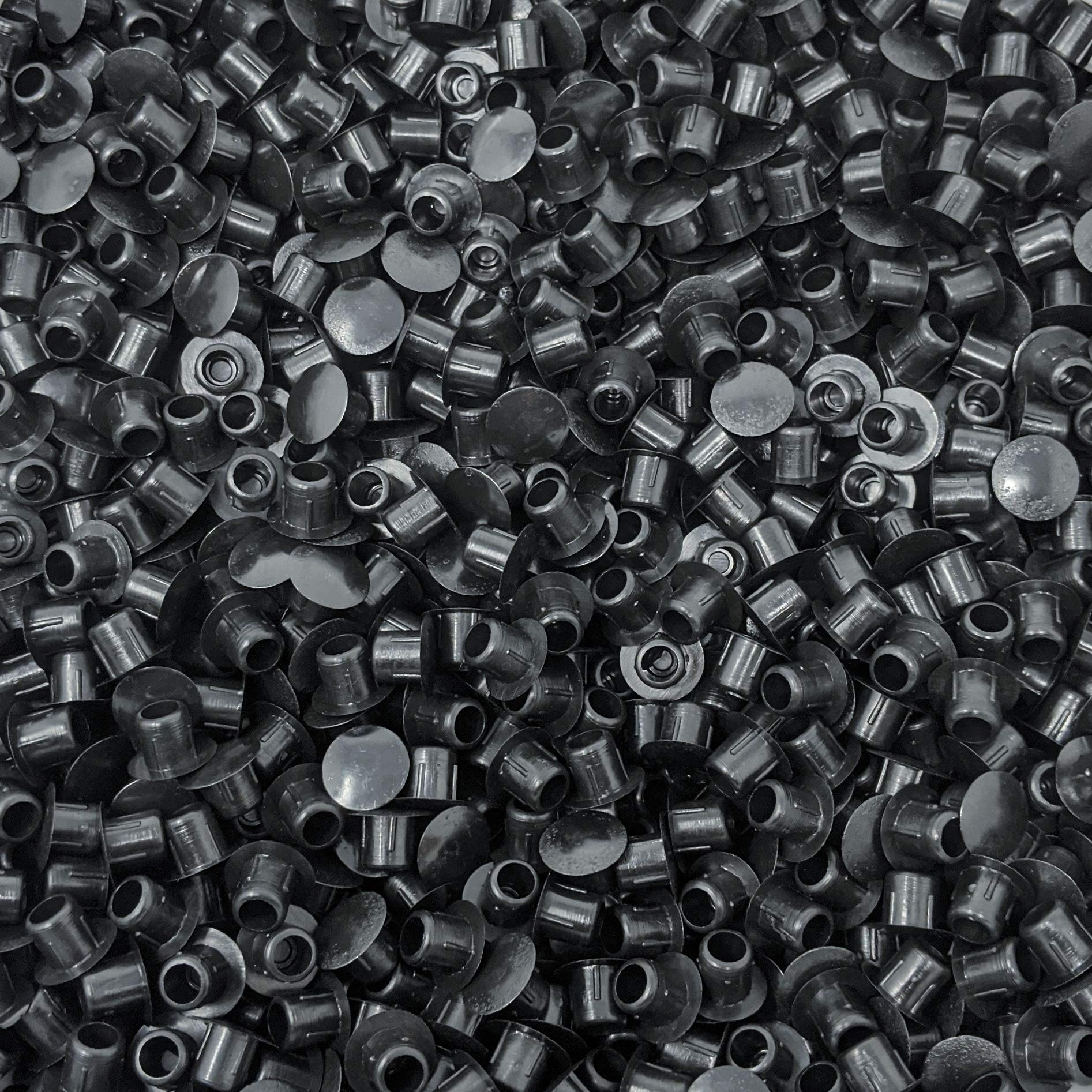 M8 Plastic Hole Plugs (Pack of 25, Black) - Made in Germany