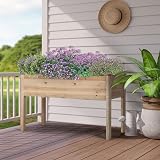 Yaheetech Raised Garden Bed Fir Wood 120.5x59x76cm Elevated Planter Box view 9