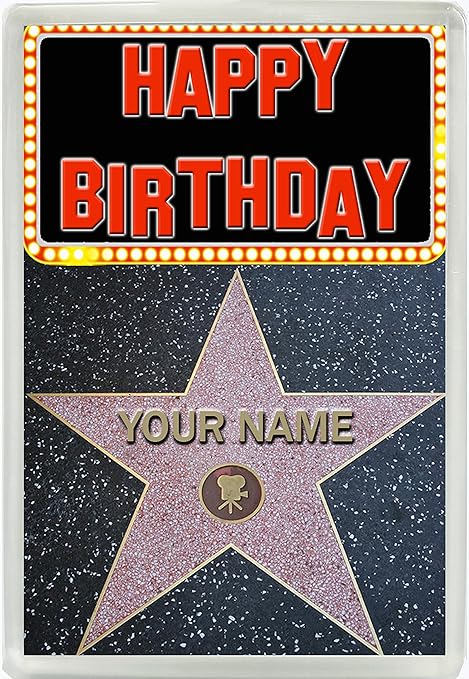 Personalizable cualquier nombre Hollywood paseo de la fama de Star ...