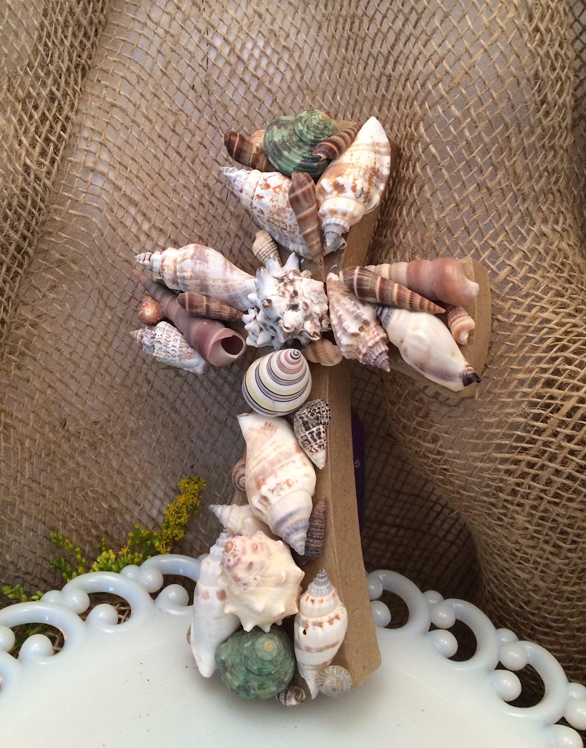 Seashell Cross Mosaic