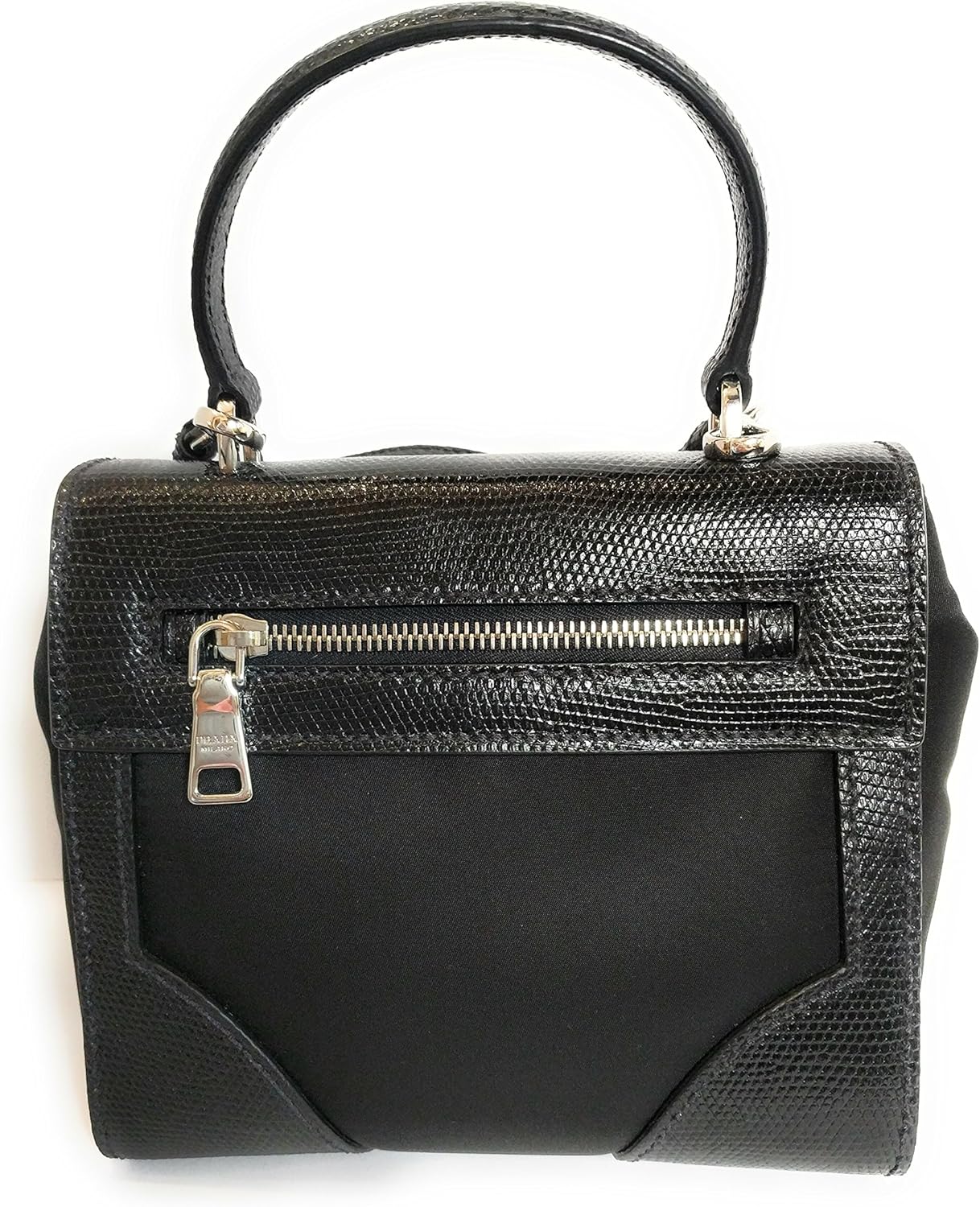 prada black leather purse