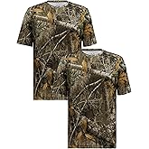 Realtree Mens 2 Pack Short Sleeve Performance Tees
