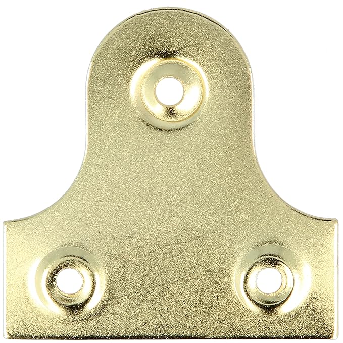 12x Large Picture Flat Hanging Brackets Brass Wall Mirror Hanger Plates/Fixings Amazon.co.uk