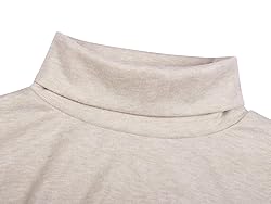 Poriff Men's Turtleneck Pullover Melange Colored