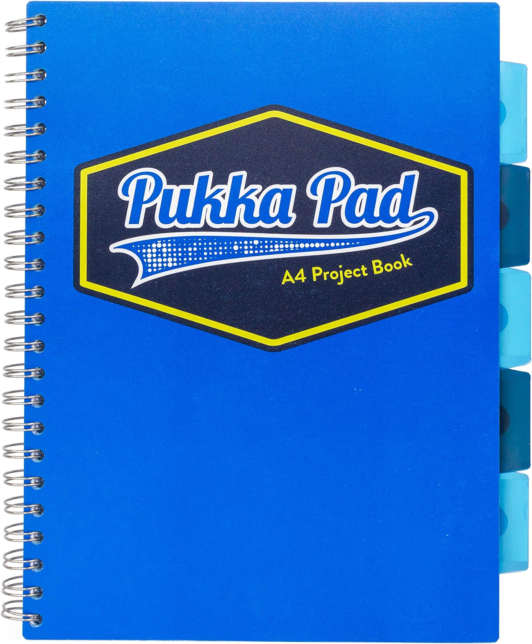 Pukka Pad Vision A4 Project Book Perforated Ruled 5 Divider 80gsm 200pp - Blue 8610 - Single
