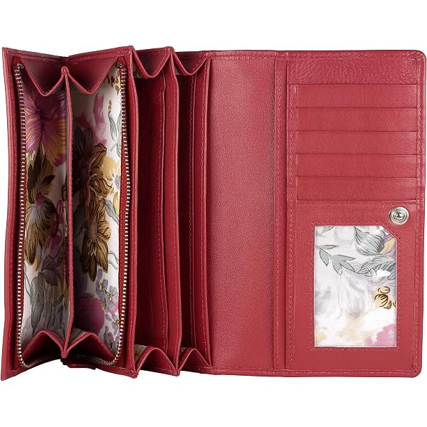 Visconti Rainbow RB55 Large Bifold Wallet For Women – Multi-Color Leather With Many Pockets - View #4
