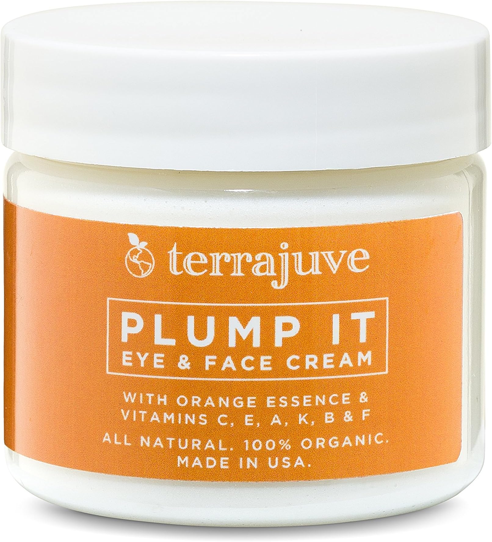 Plump it Eye and Face Moisturizer Cream, Day and Night Moisturizing Cream for Men and Women, Pure, Organic, All Natural, Made in USA