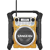 Sangean U4 AM/FM-RBDS/Weather Alert/Bluetooth/Aux-in Ultra Rugged Rechargeable Digital Tuning Radio Yellow