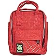 DIME BAGS - Mini Backpack - Multi Small Backpack - Travel Bag (Hemp Material, Red)