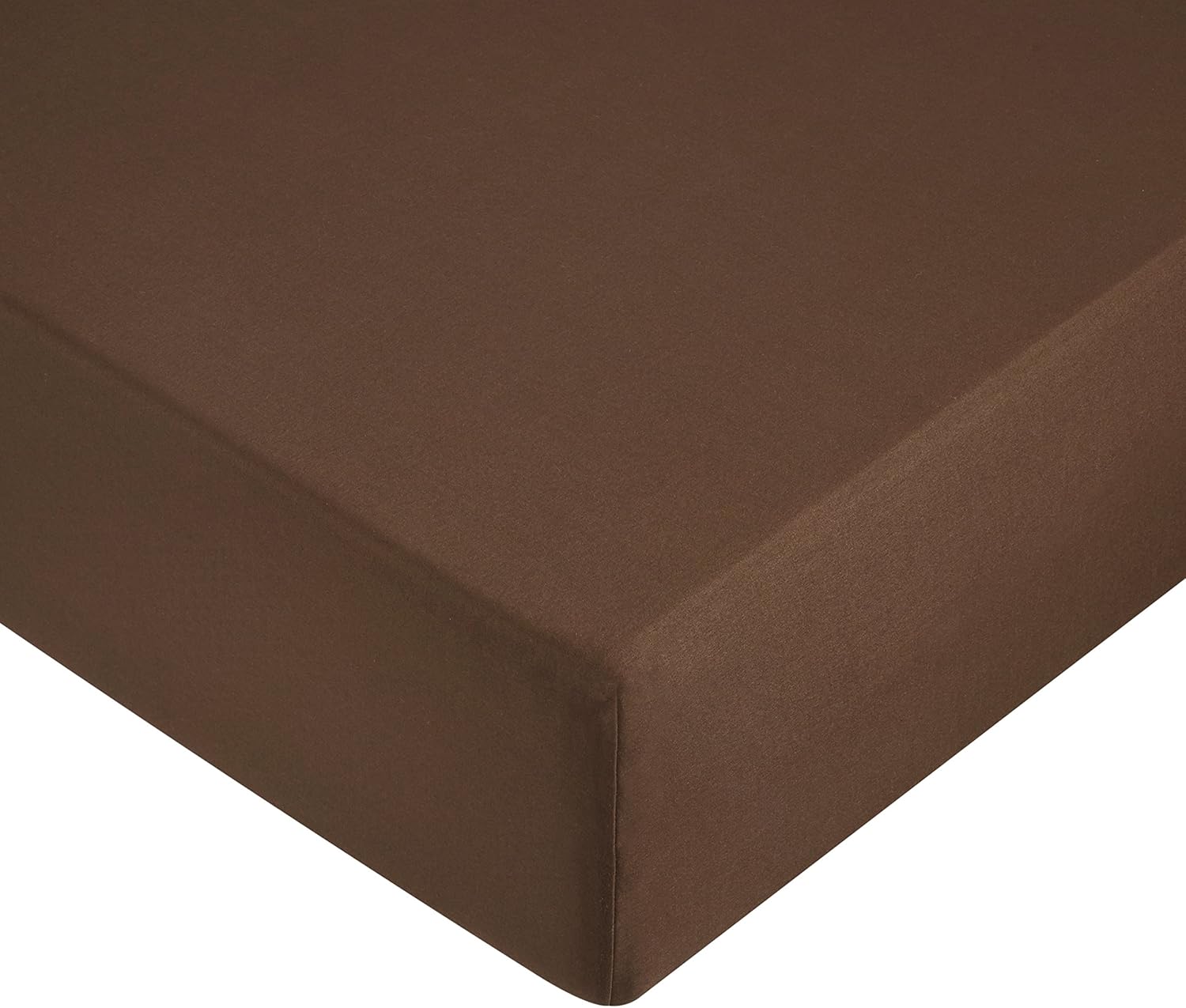 AmazonBasics Microfibre Fitted Sheet, Double, Brown Amazon.co.uk