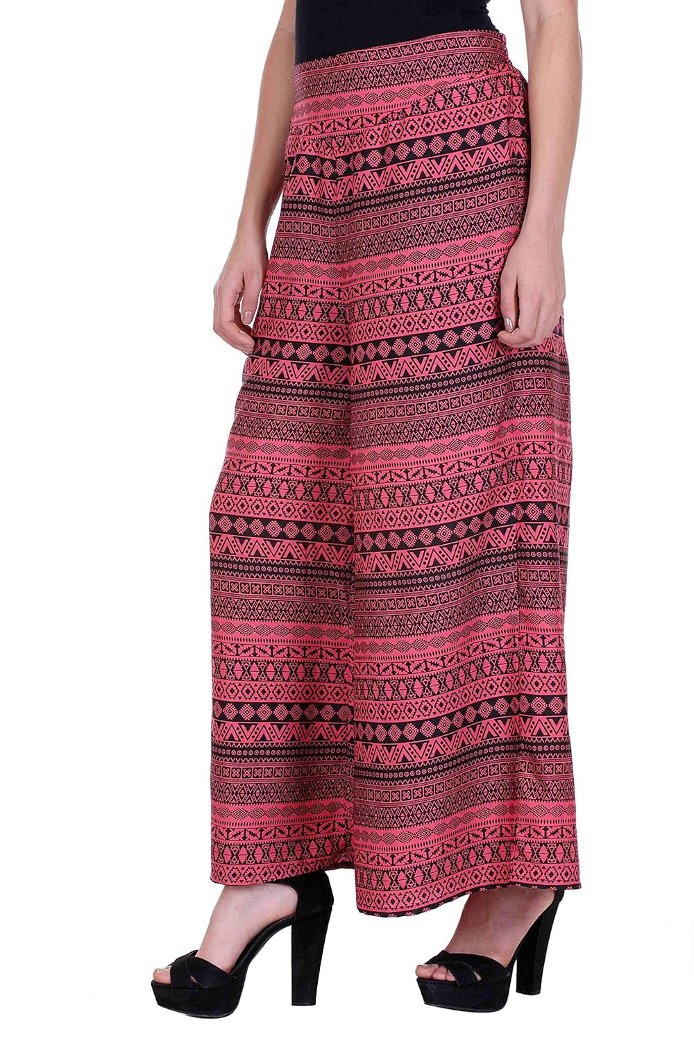 deewa pink border print palazzo