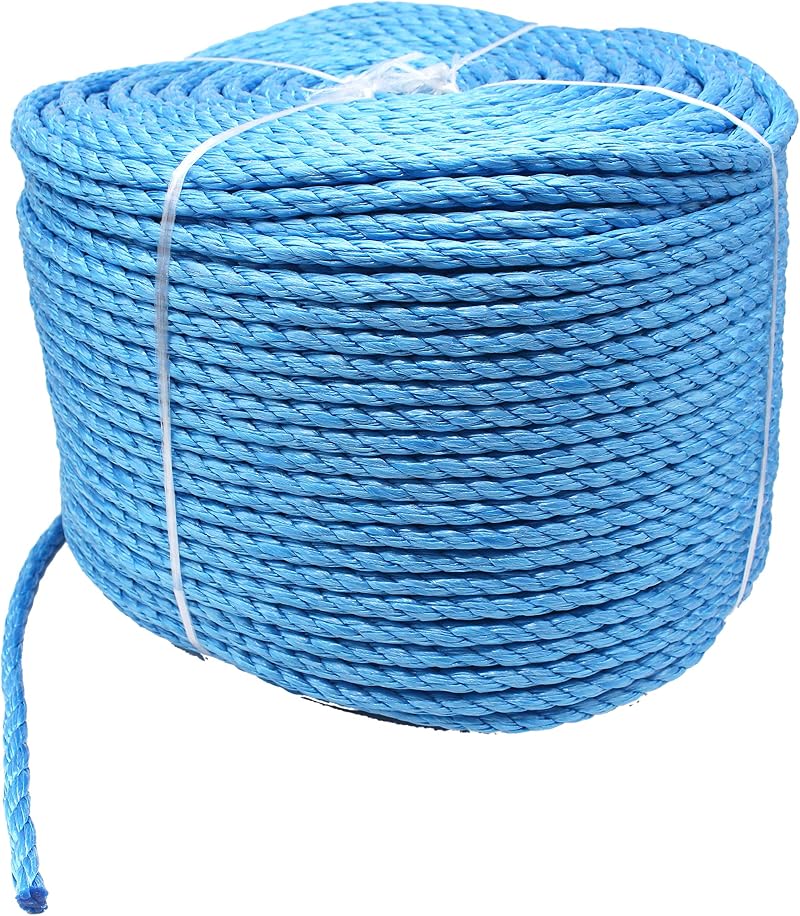 EAI Blue Polypropylene Rope 10mm x 220 Metre Coil - General Purpose Towing