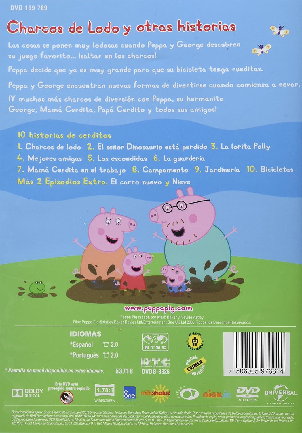 Amazon.com: Peppa Pig En Espanol Temporada 1 Volumen 1: Charcos De Lodo Region 4 DVD (Spanish and Portuguese Options): Movies & TV