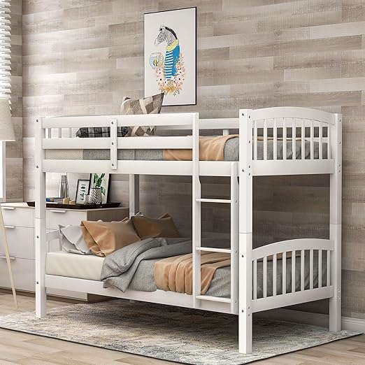 white bunk beds amazon