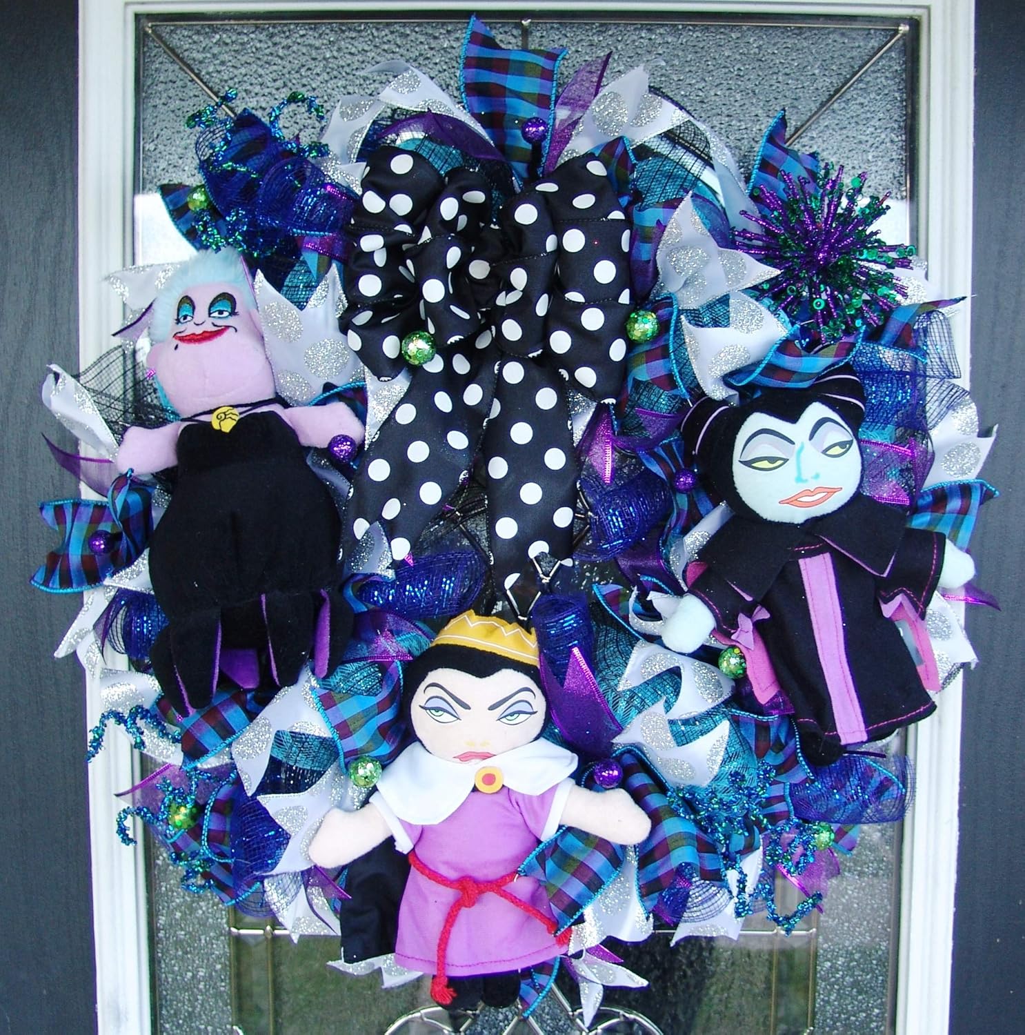 Amazon Com Sale Disney Villains Halloween Deco Mesh Front Door