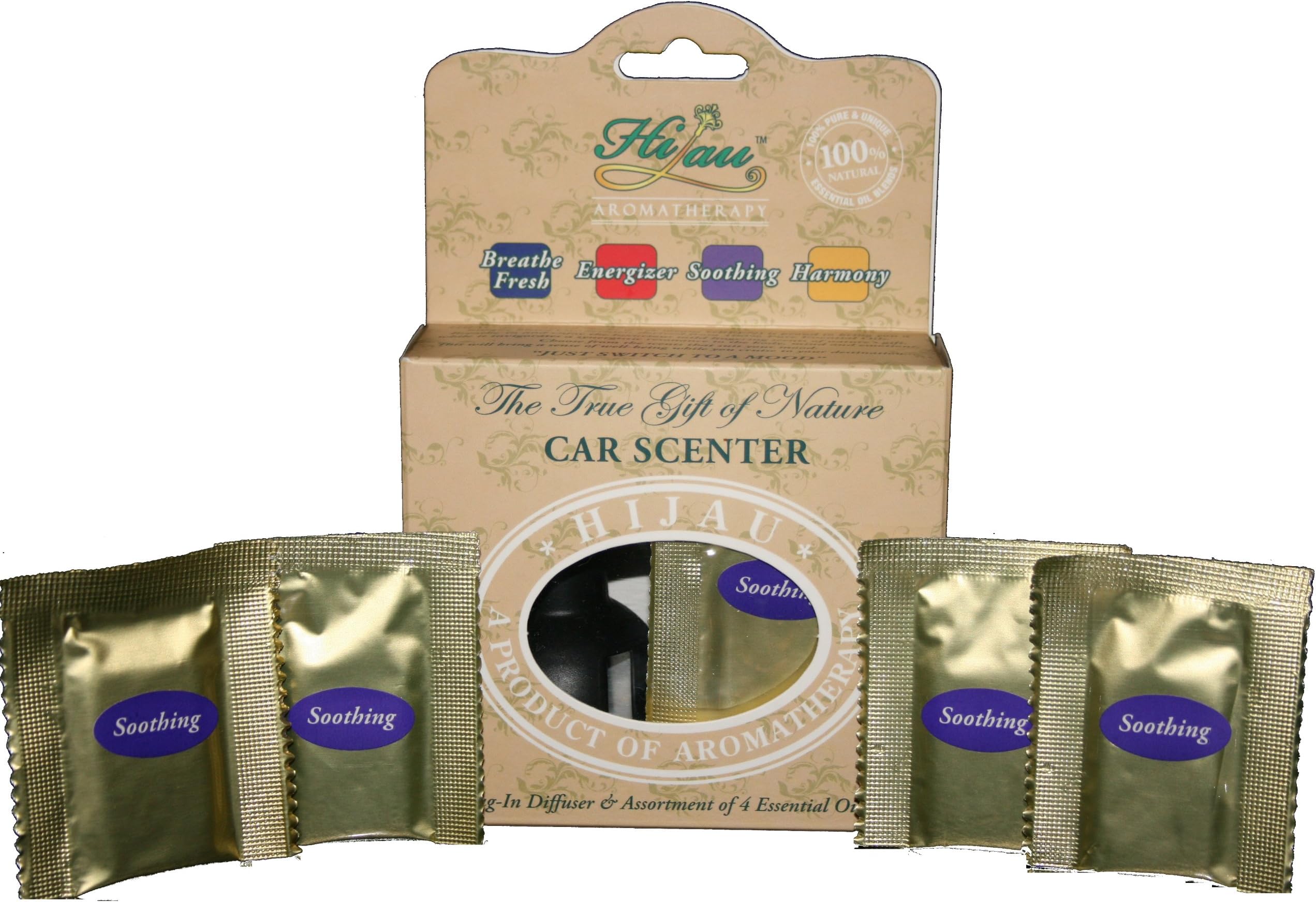 myChoice Aromatherapy - 8 SOOTHING Blend of 100% Pure Lavender, Ylang Ylang & Patchouli Essential Oils - Includes 1 Car Diffuser
