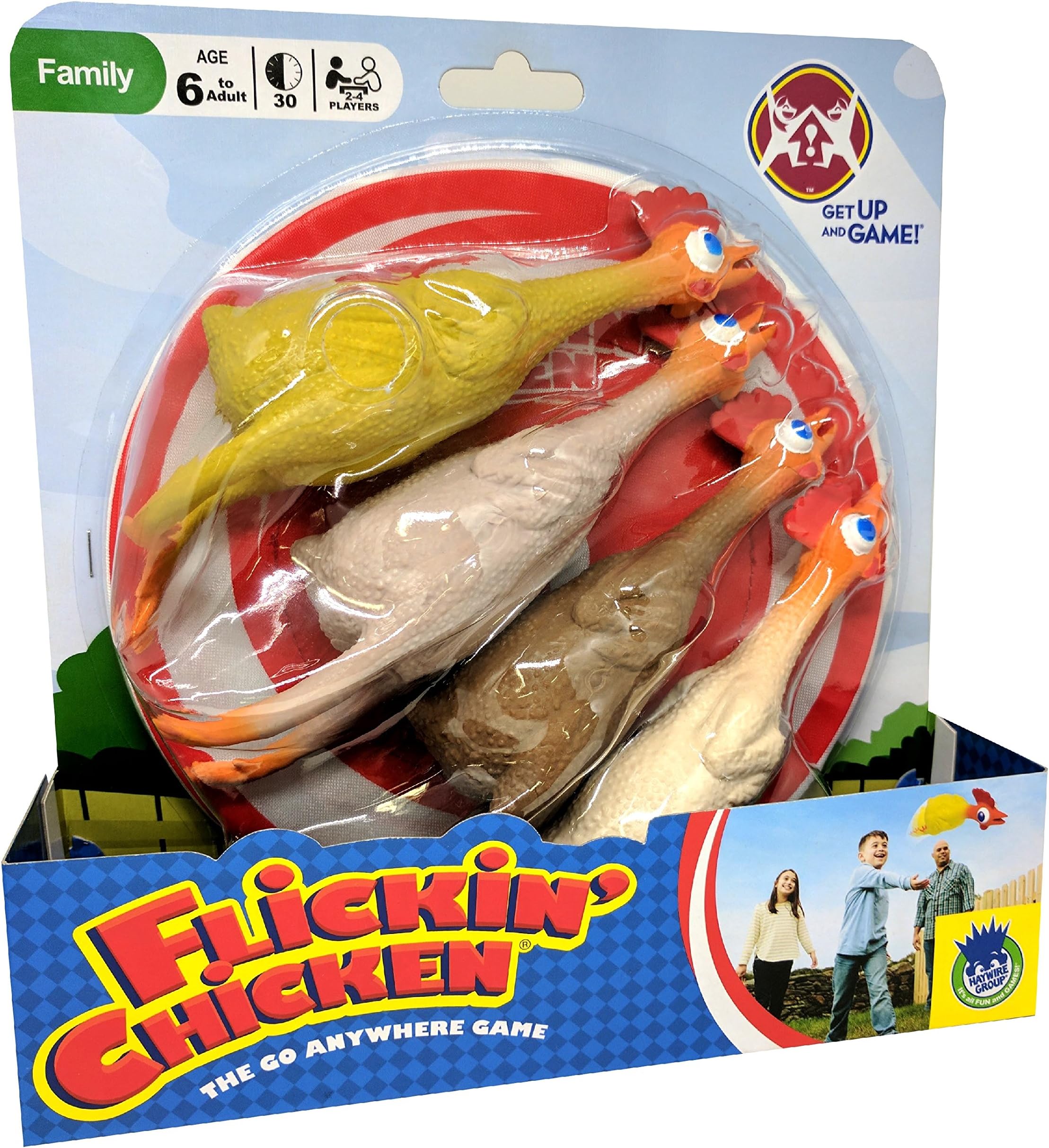 The Haywire Group 1057 Flickin Chicken Game, Blue