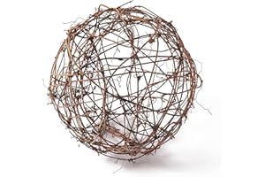 Ashland 10" Natural Grapevine Ball Ready-to-Use Rustic Decoration for Weddings, Birthdays, Parties, and Holidays - 1 Pack