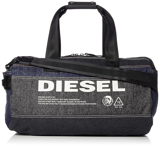 Diesel Men's THISBAGISNOTATOY DTHISBAG Travel Bag, black/Dark Blue