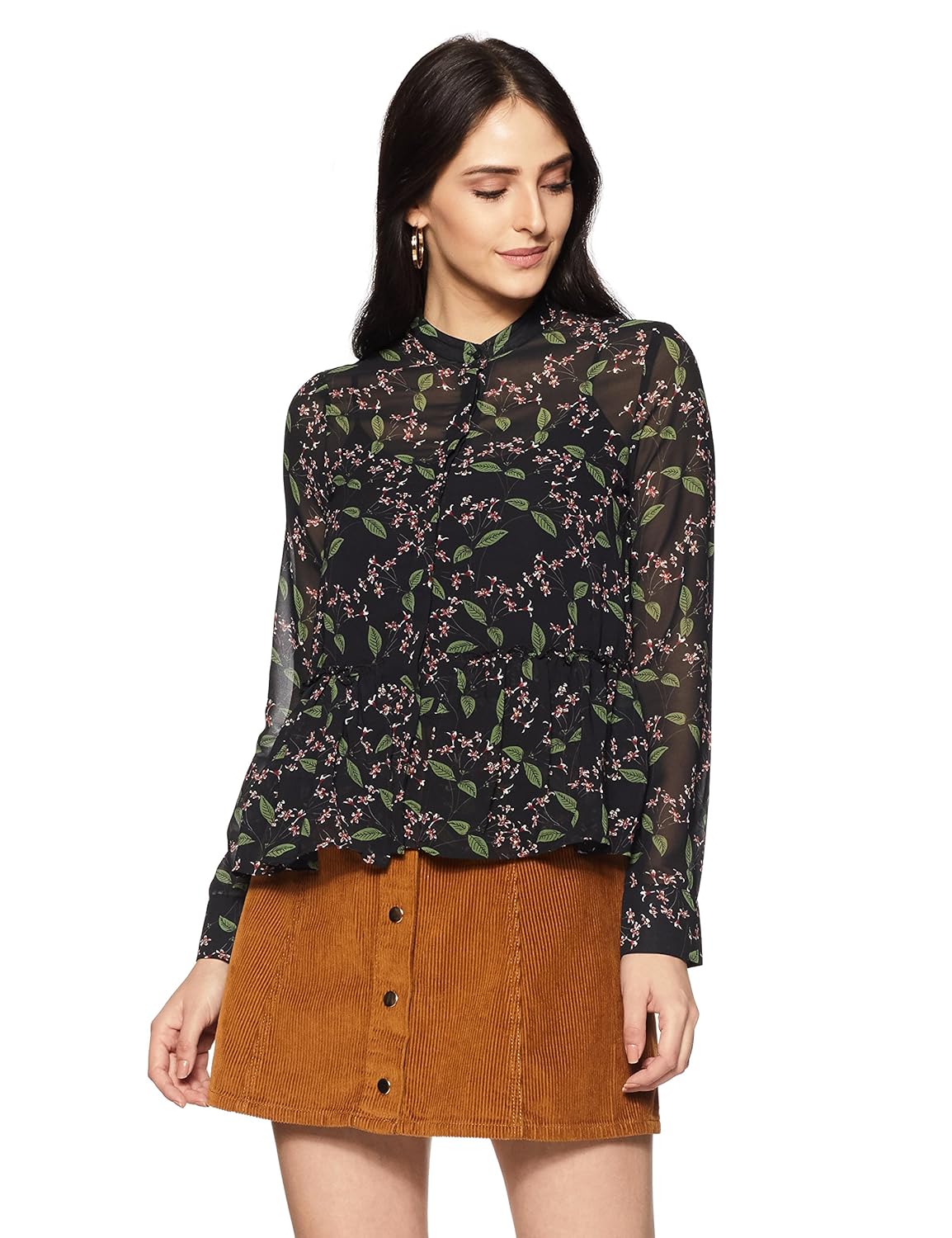 van heusen women's plain regular fit shirt