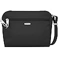 Travelon Women's Classic Convertible Crossbody & Waist Pack, Black, 8 x 7 x 2
