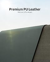YSAGi Leather Desk Mat Large 60x35 cm Non-Slip Waterproof Dark Green view 2