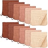 Unnivoll Muslin Burp Cloths for Baby 100% Cotton Burping Cloths for Boys Girls Large 20''X10'' Extra Soft and Absorbent 12 Pa