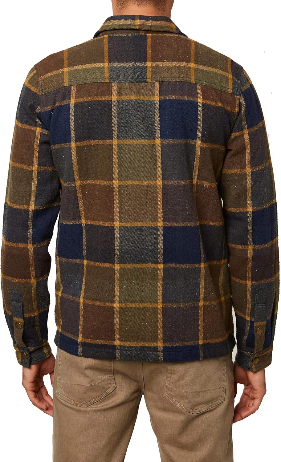 O'Neill Men's Heavy Weight Flannel Shirt Jacket: Clothing